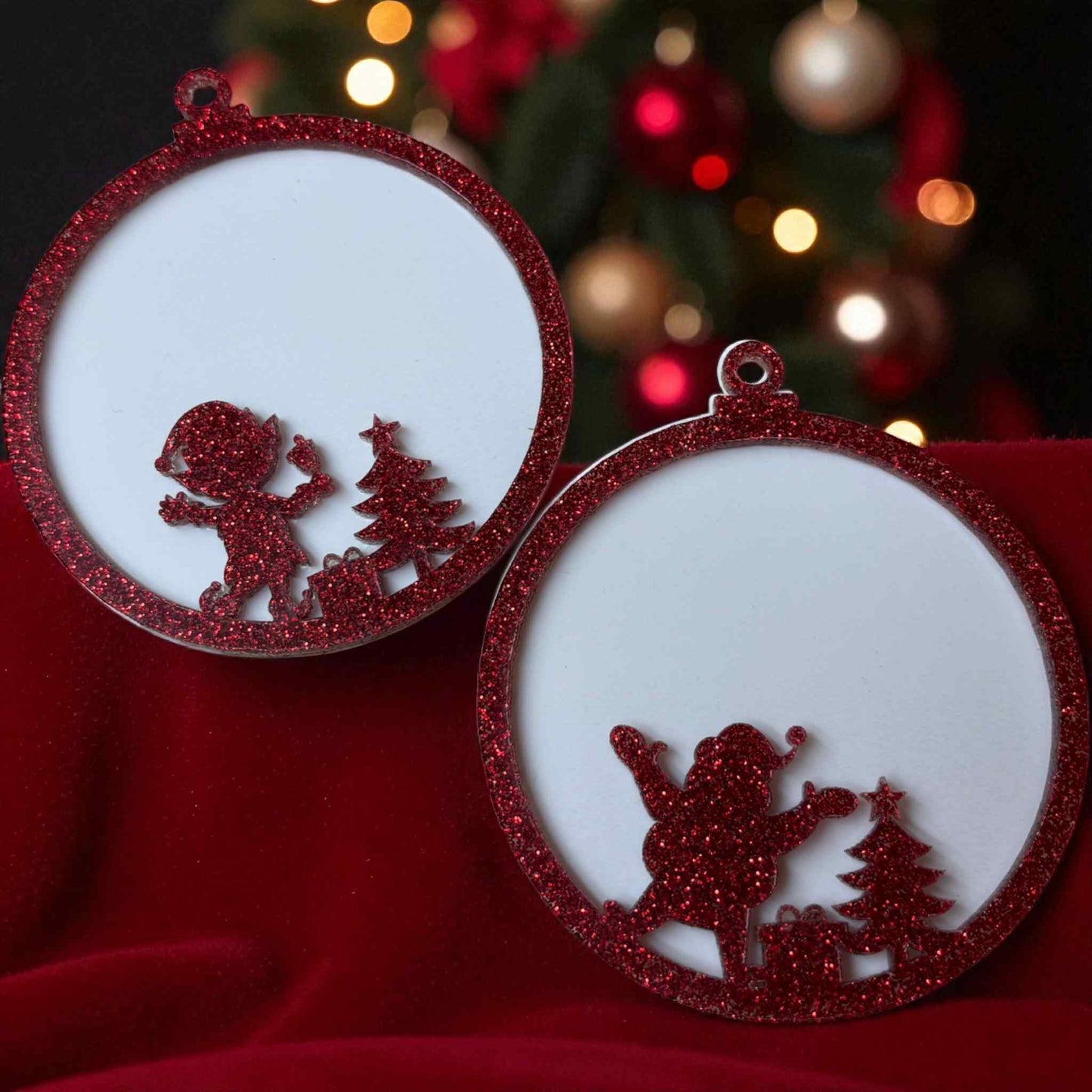 Glitter Acrylic Bauble