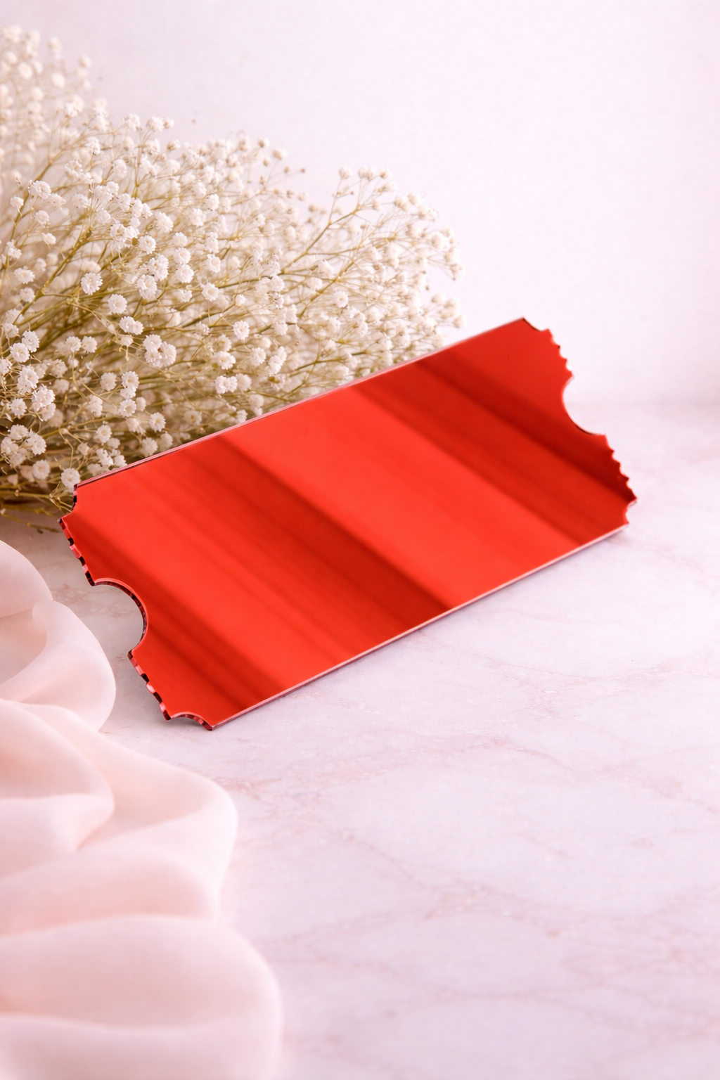 Acrylic Ticket - Mirror Red