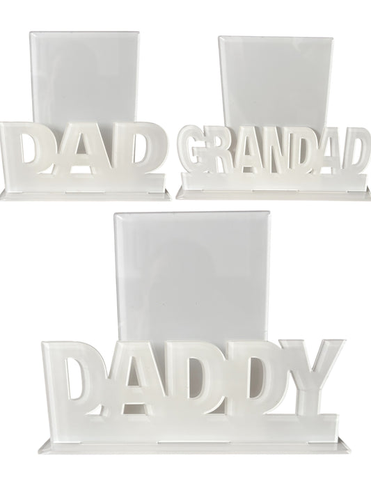 Free Standing Daddy plaque with Photo stand