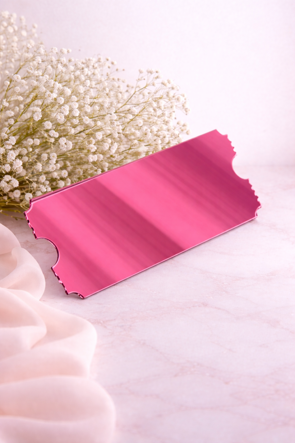 Acrylic Ticket - Mirror Pink