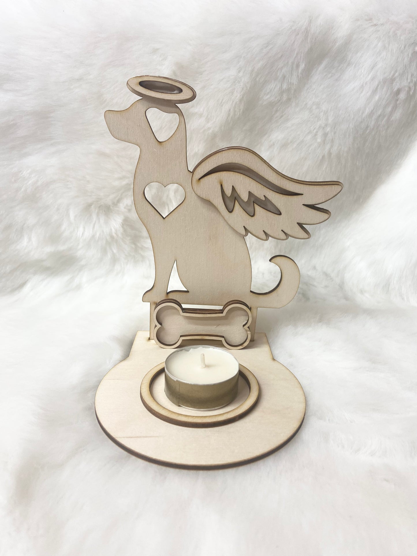 Dog Memorial Tea Light Holder