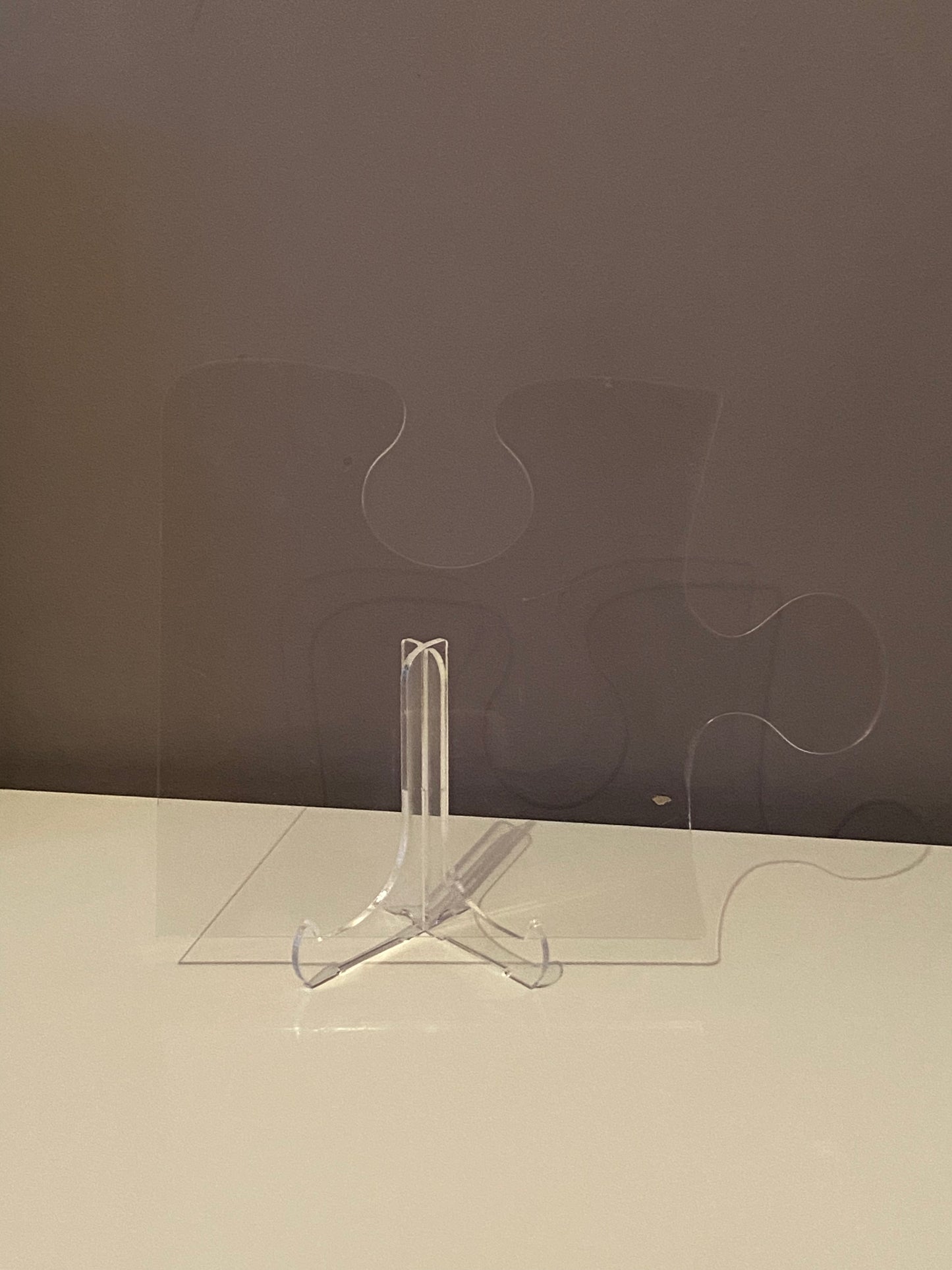 Freestanding Puzzle Piece Cast Acrylic