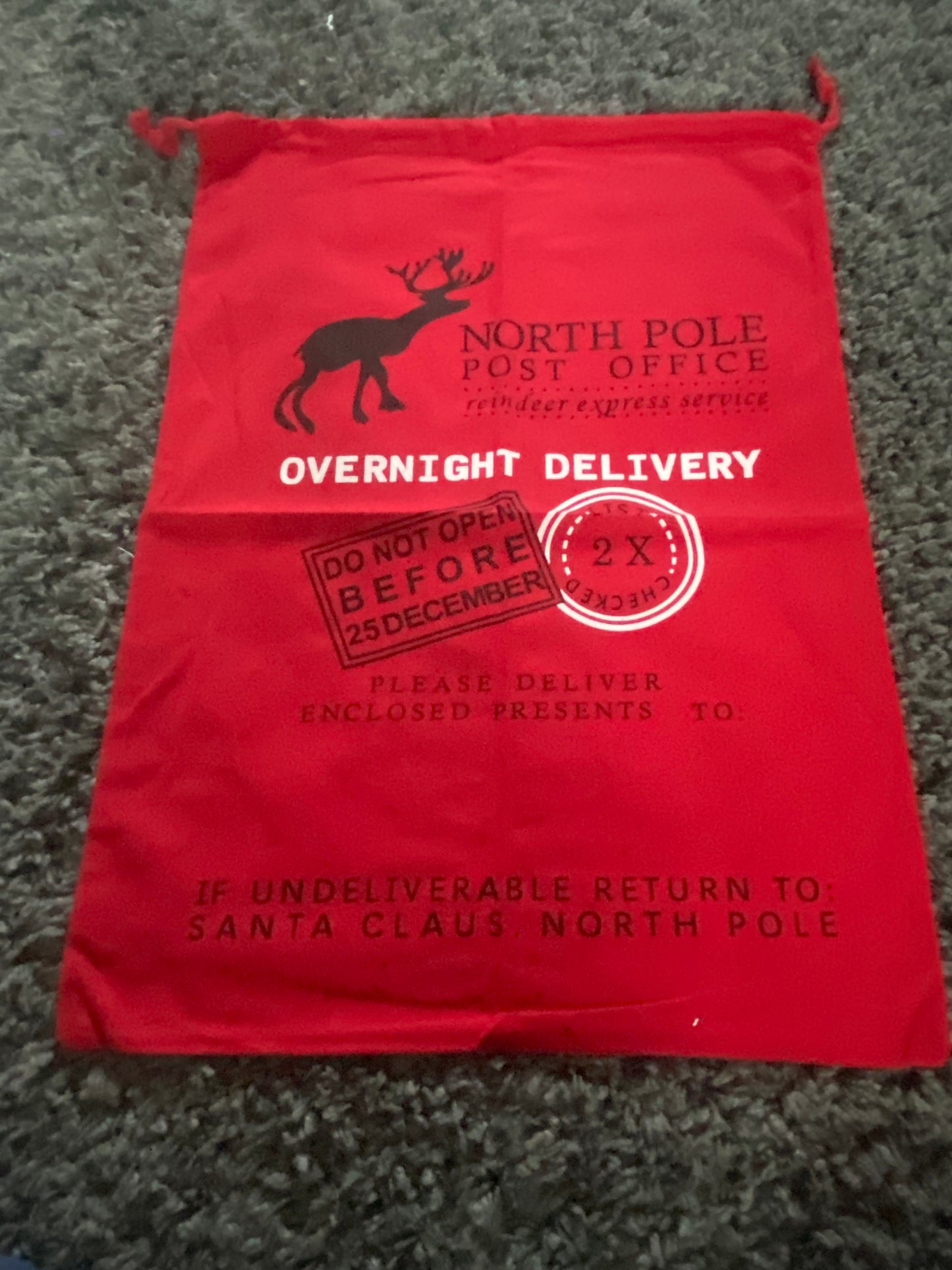 North Pole Xmas Sack