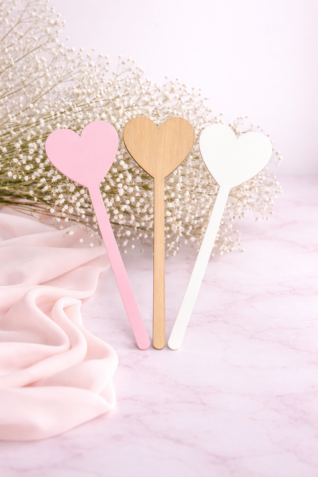 Acrylic Heart Wand