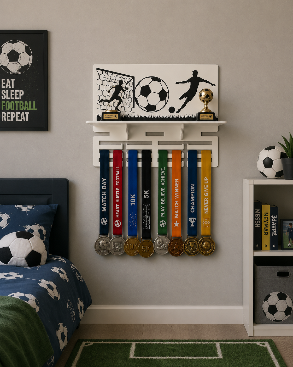 Acrylic Medal Holder With Shelf