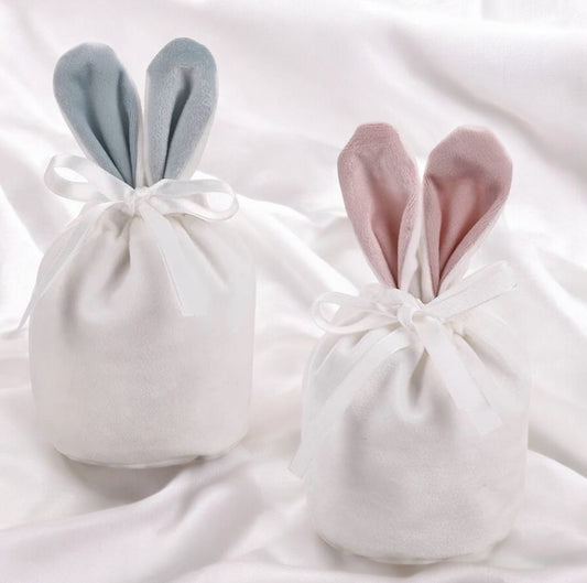 Bunny Ears Velvet Pouch 2 colours