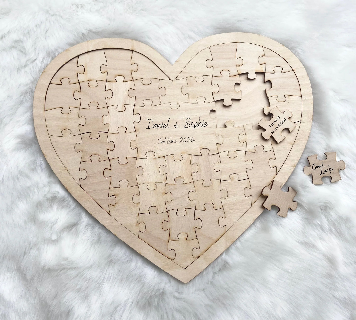 Wooden Puzzle Guestbook 45pcs