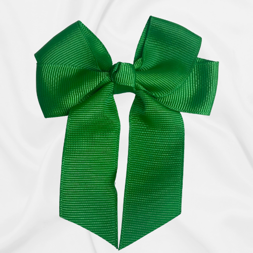 Hair Bow 4" Emerald Green