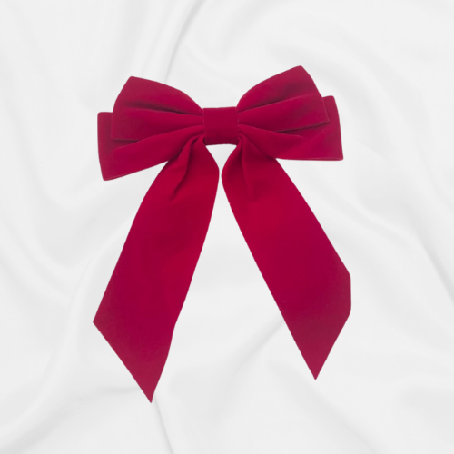 Large Red Velvet Bow