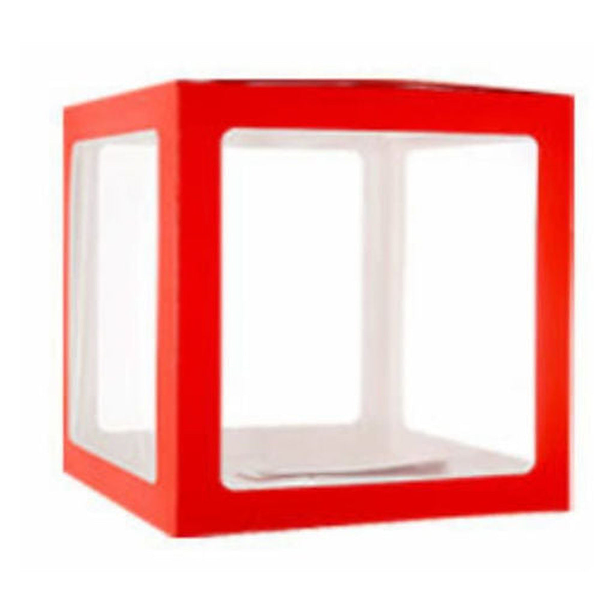 Red 30cm balloon display box supplied flat-packed