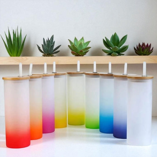 18oz Sublimation Frosted Ombré Tumbler