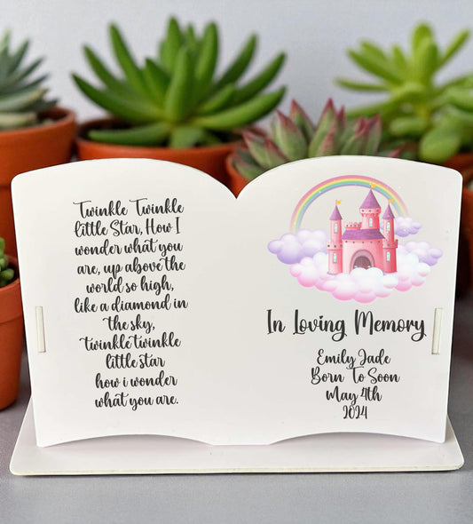 Open Book Memorial Plaque