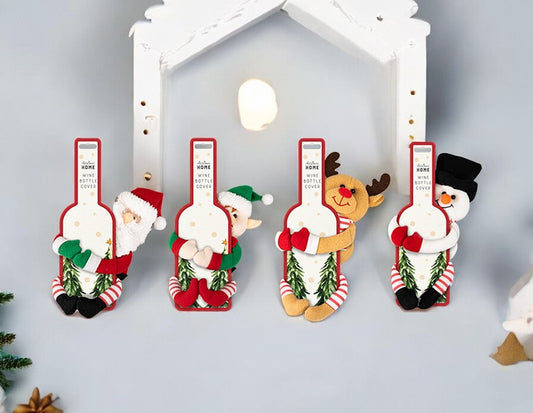 Christmas Plush Wine Bottle Holder