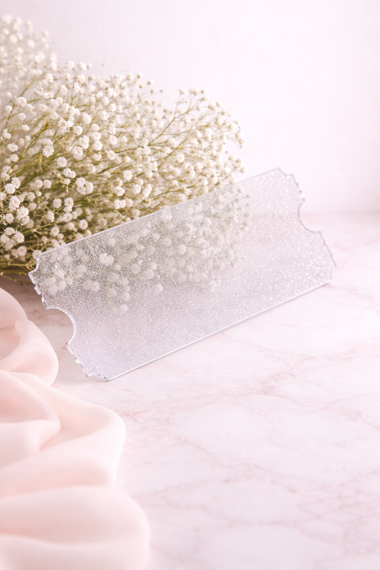 Acrylic Ticket - Frosted Glitter