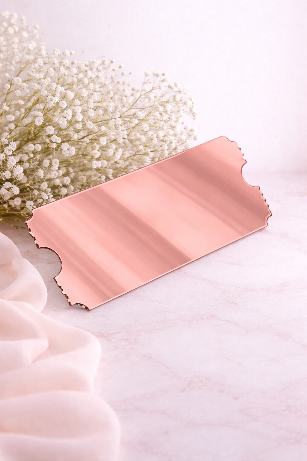 Acrylic Ticket - Mirror Rose Gold