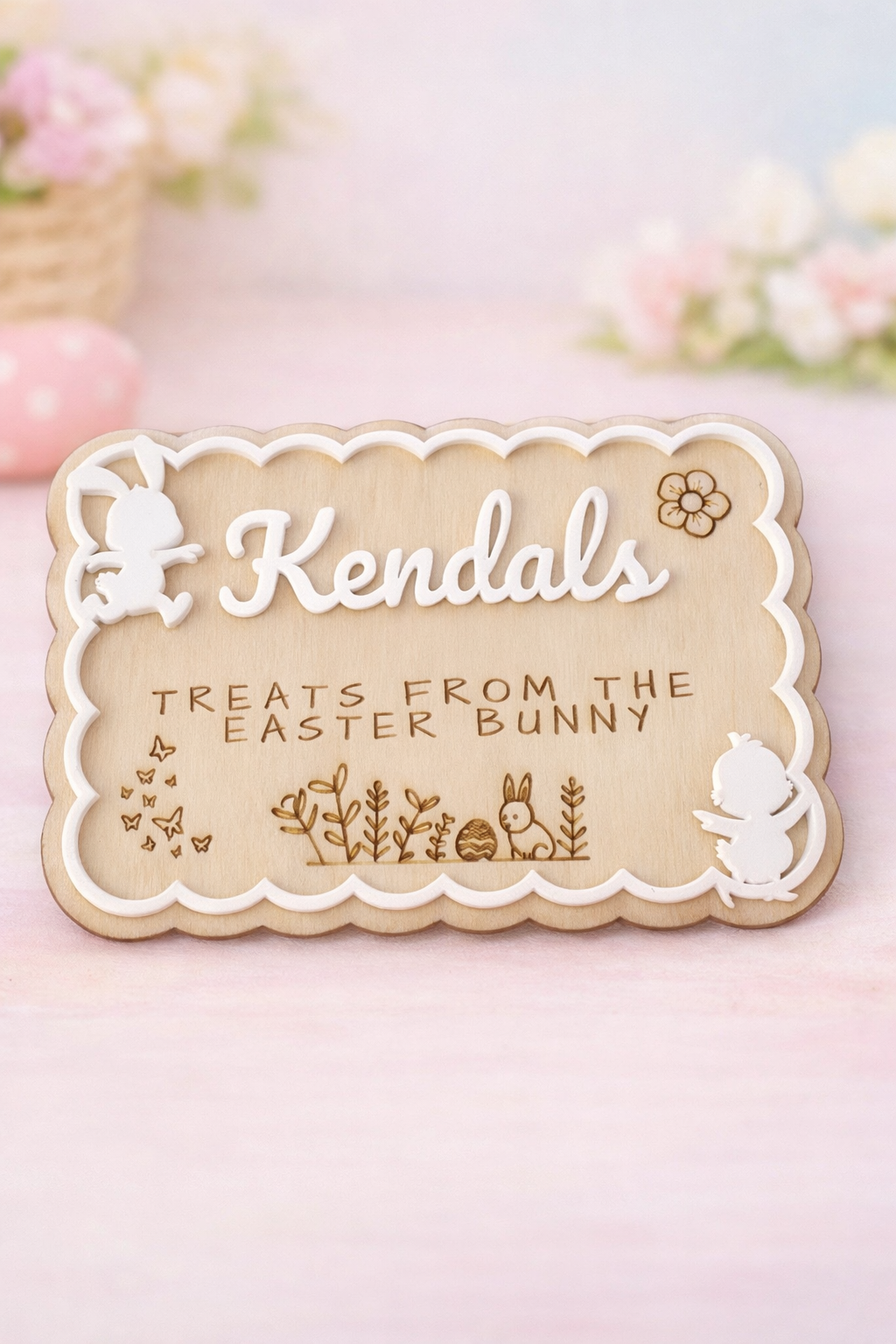 Wooden Easter Crate | Personalised Easter Gift Box