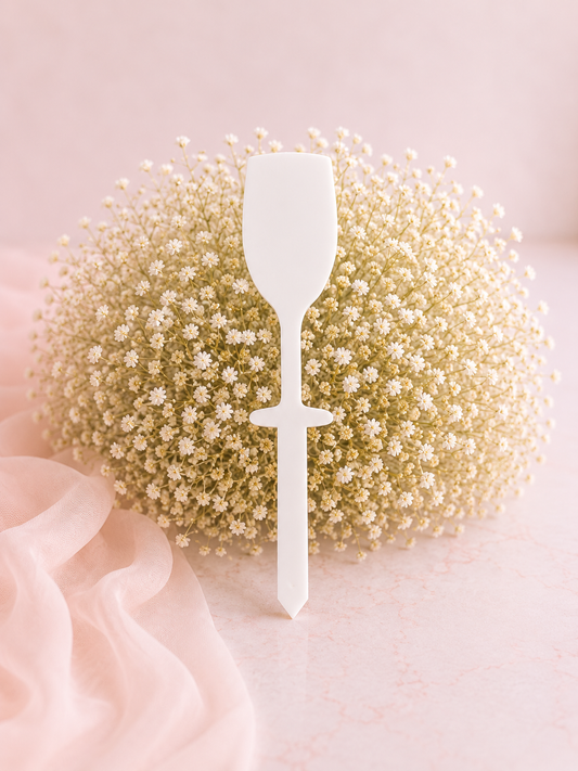 Acrylic Grave Marker - Prosecco Glass