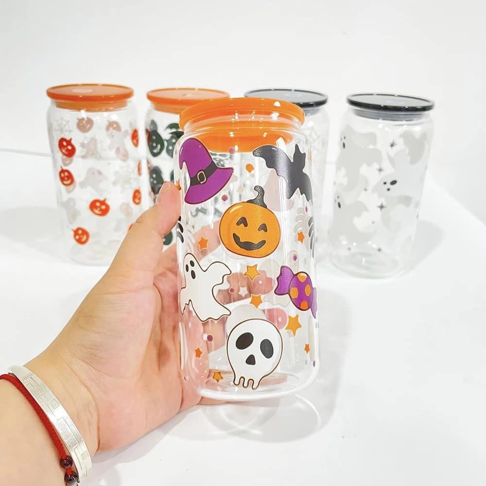 16oz Halloween Glass