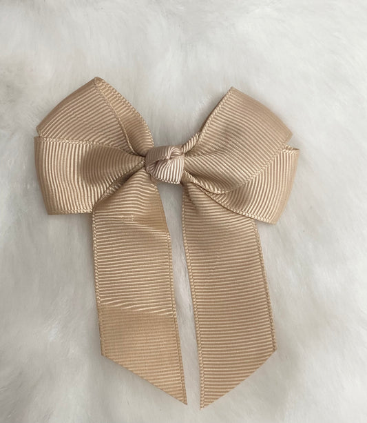 Bow 4" Tan