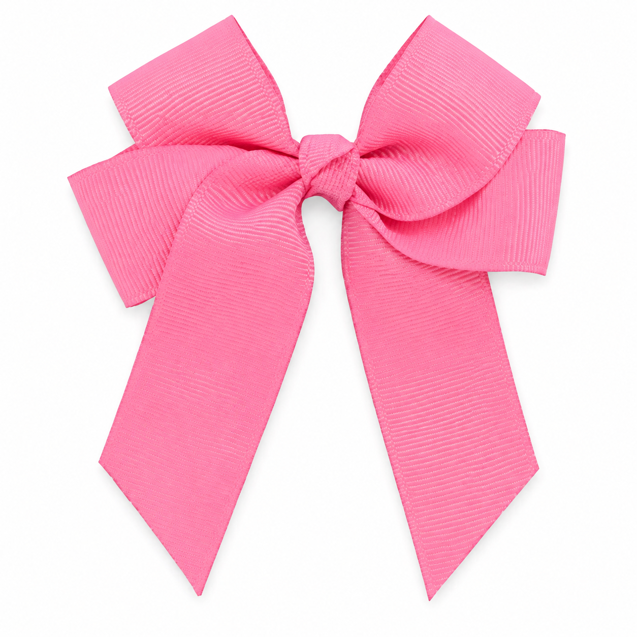 Pink 4-inch grosgrain hair bow blank for personalisation