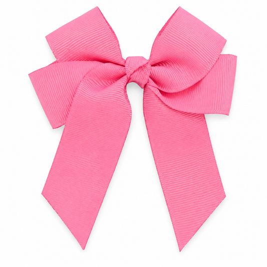 Pink 4-inch grosgrain hair bow blank for personalisation