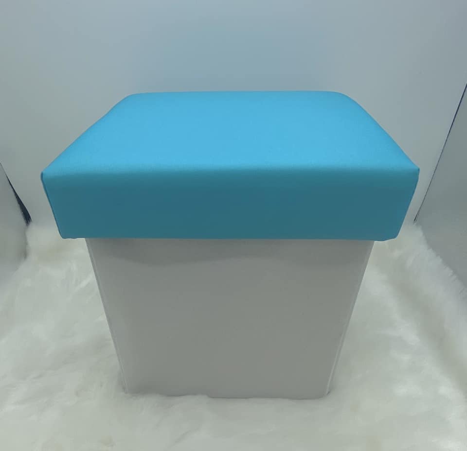 Kids Sublimation Storage Stool 25cm x 25cm x 25cm Blue