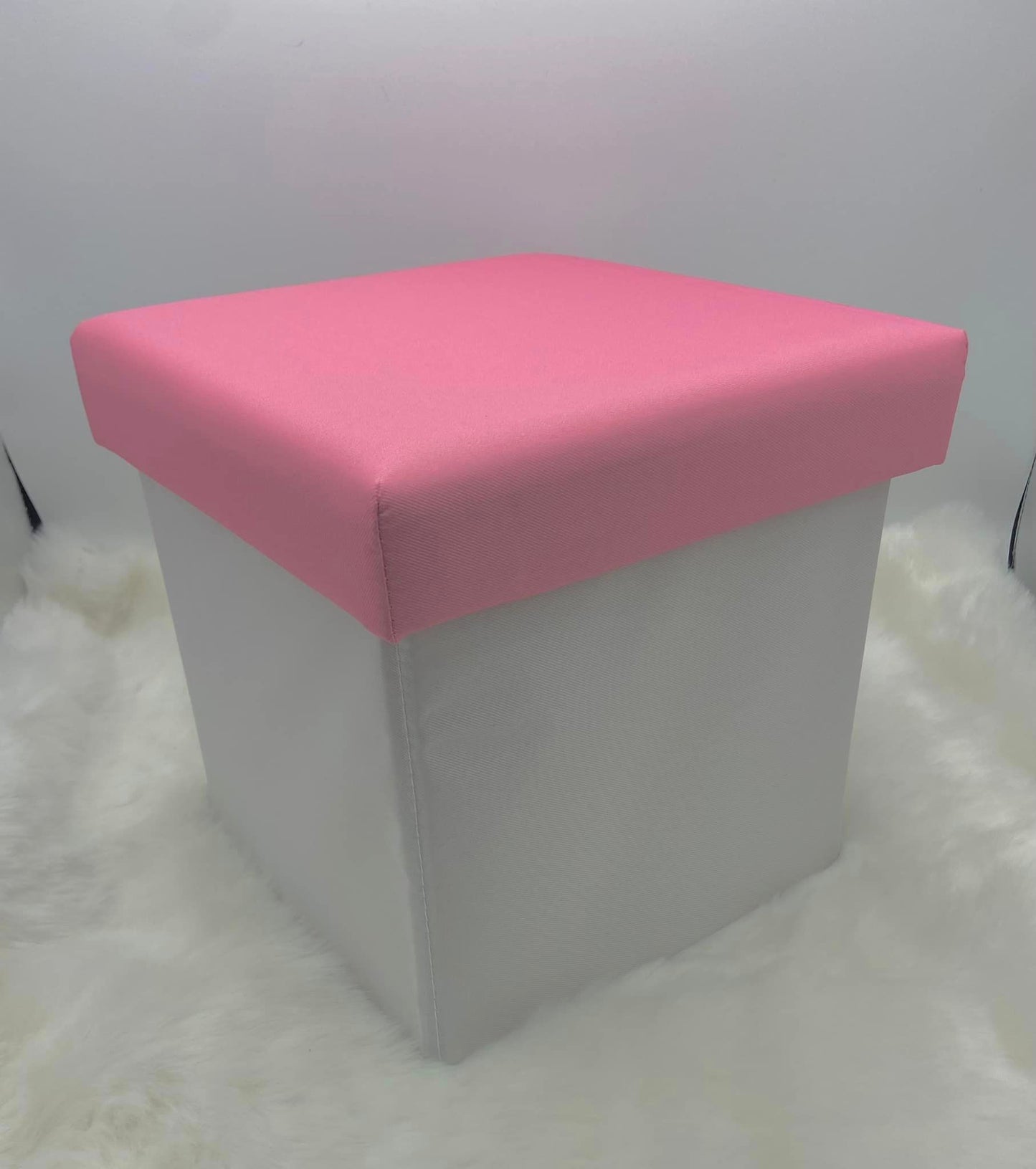 Kids Sublimation Storage Stool 25x25x25 Pink