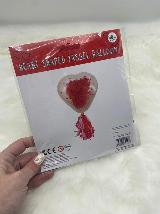 Heart Shaped Tassel Balloon