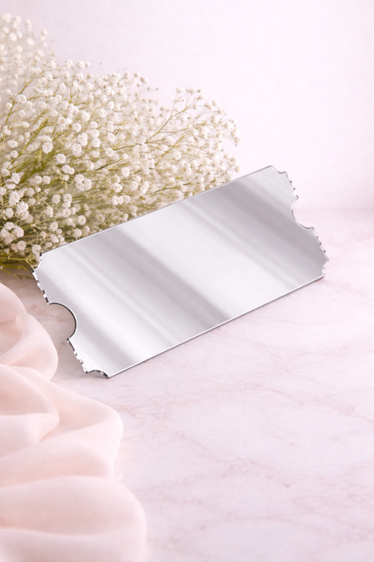 Acrylic Ticket - Mirror Silver