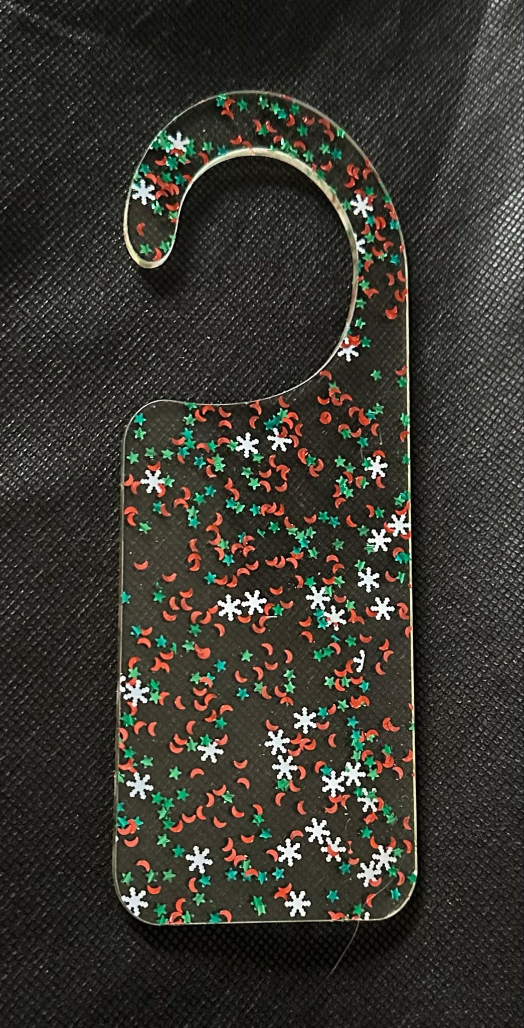 Acrylic Door Hanger CHRISTMAS CONFETTI