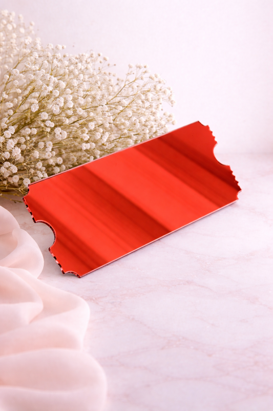 Acrylic Ticket - Mirror Red