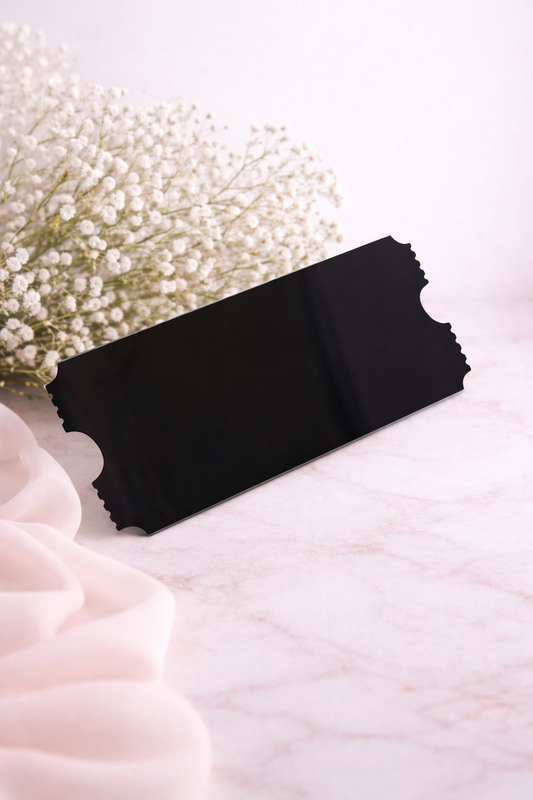 Acrylic Ticket - Mirror Black