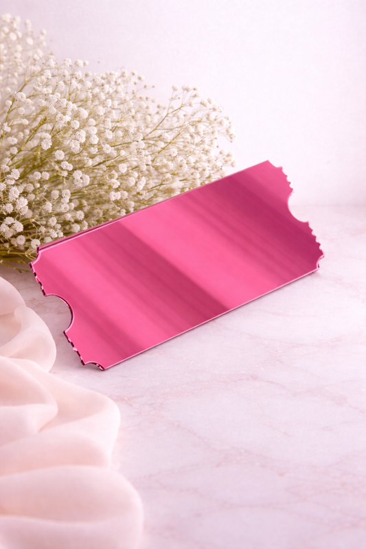 Acrylic Ticket - Mirror Pink