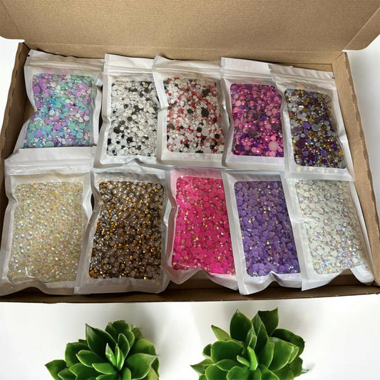 Mystery Letter Box Pearls & Rhinestone