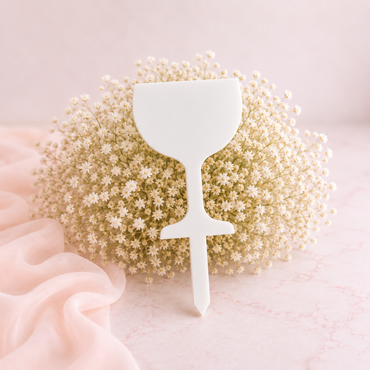 Acrylic Grave Marker - Gin Glass