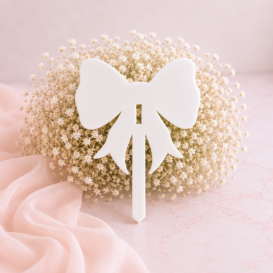 Acrylic Grave Marker -  Bow