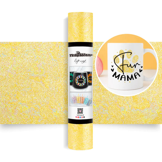 Colorful Pearl Adhesive Vinyl Yellow