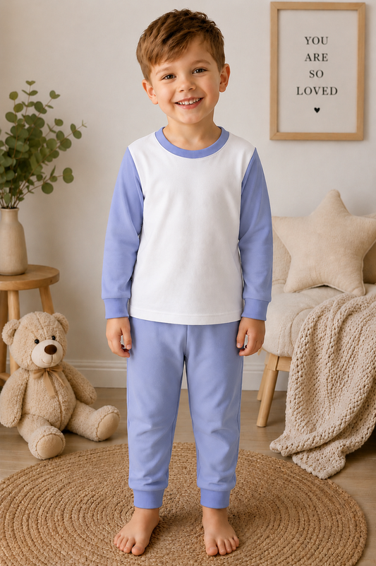 Cornflower Blue Children's Personalisation Pyjamas – Sublimation & Vinyl Blank