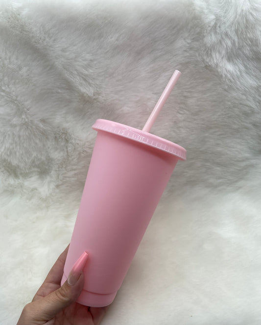 24oz Cold Cup Baby Pink