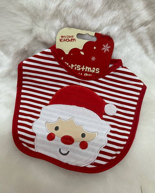 Christmas Santa Baby Bib