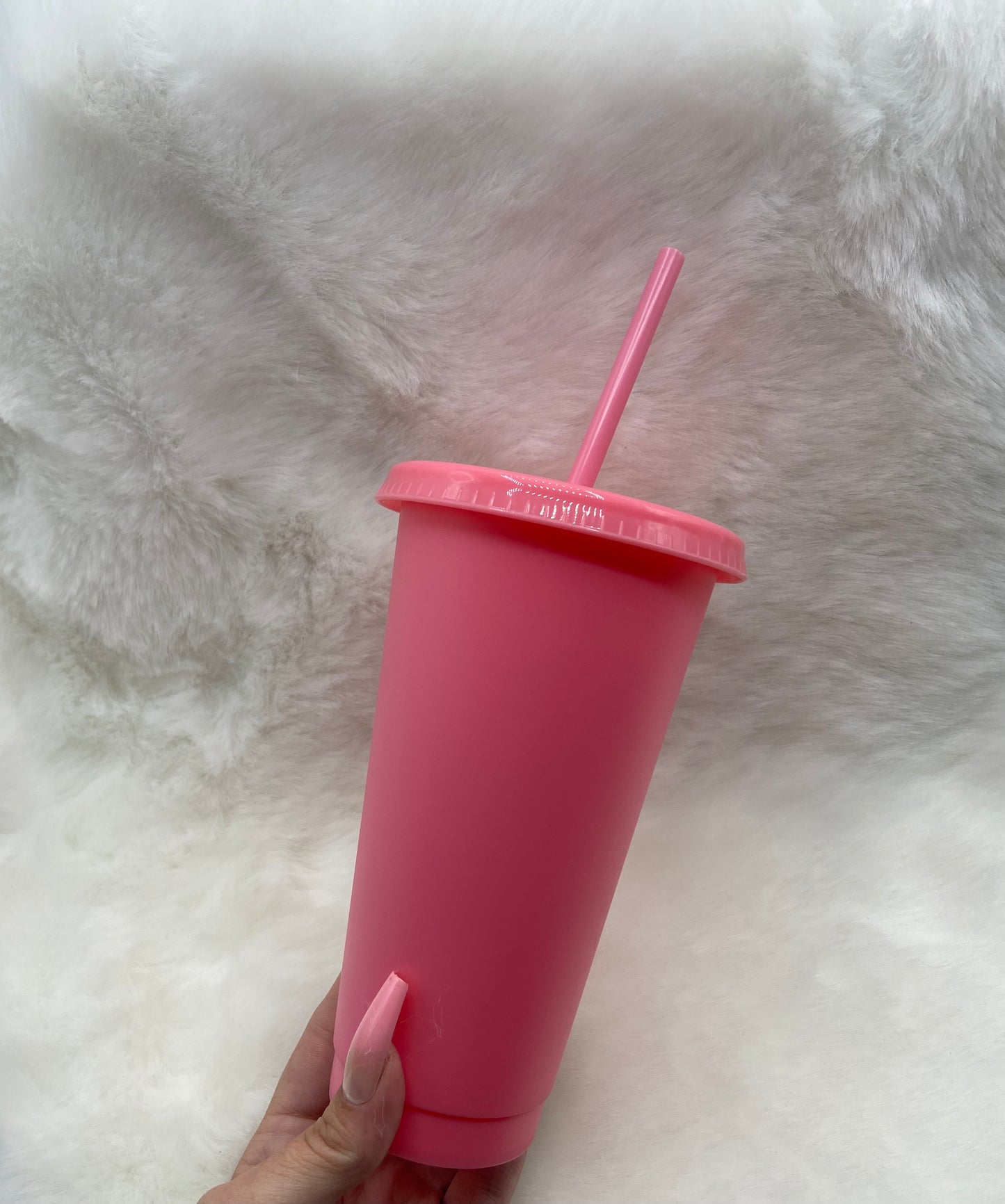 24oz Cold Cup Bubblegum Pink