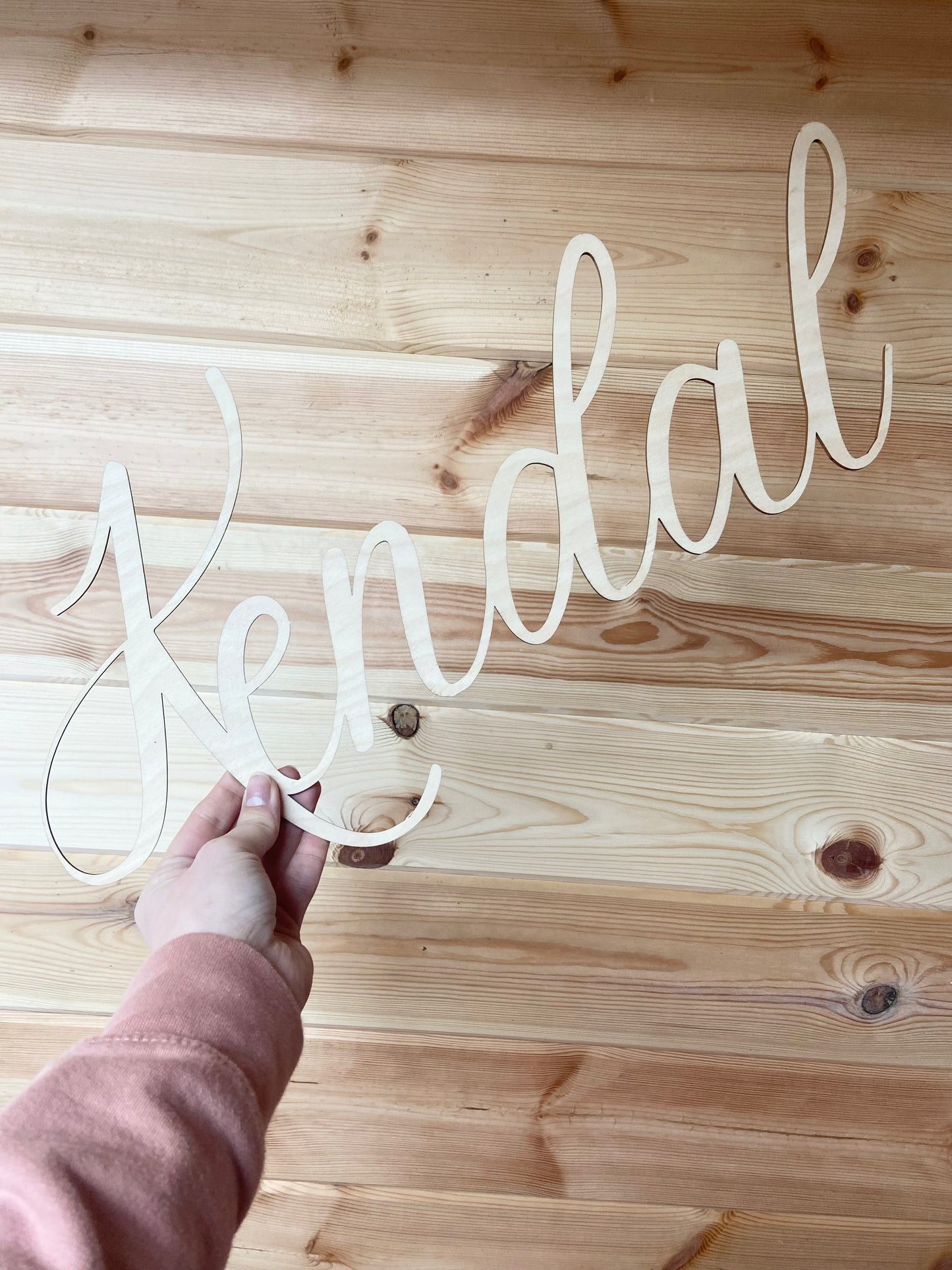 Wooden Name Sign