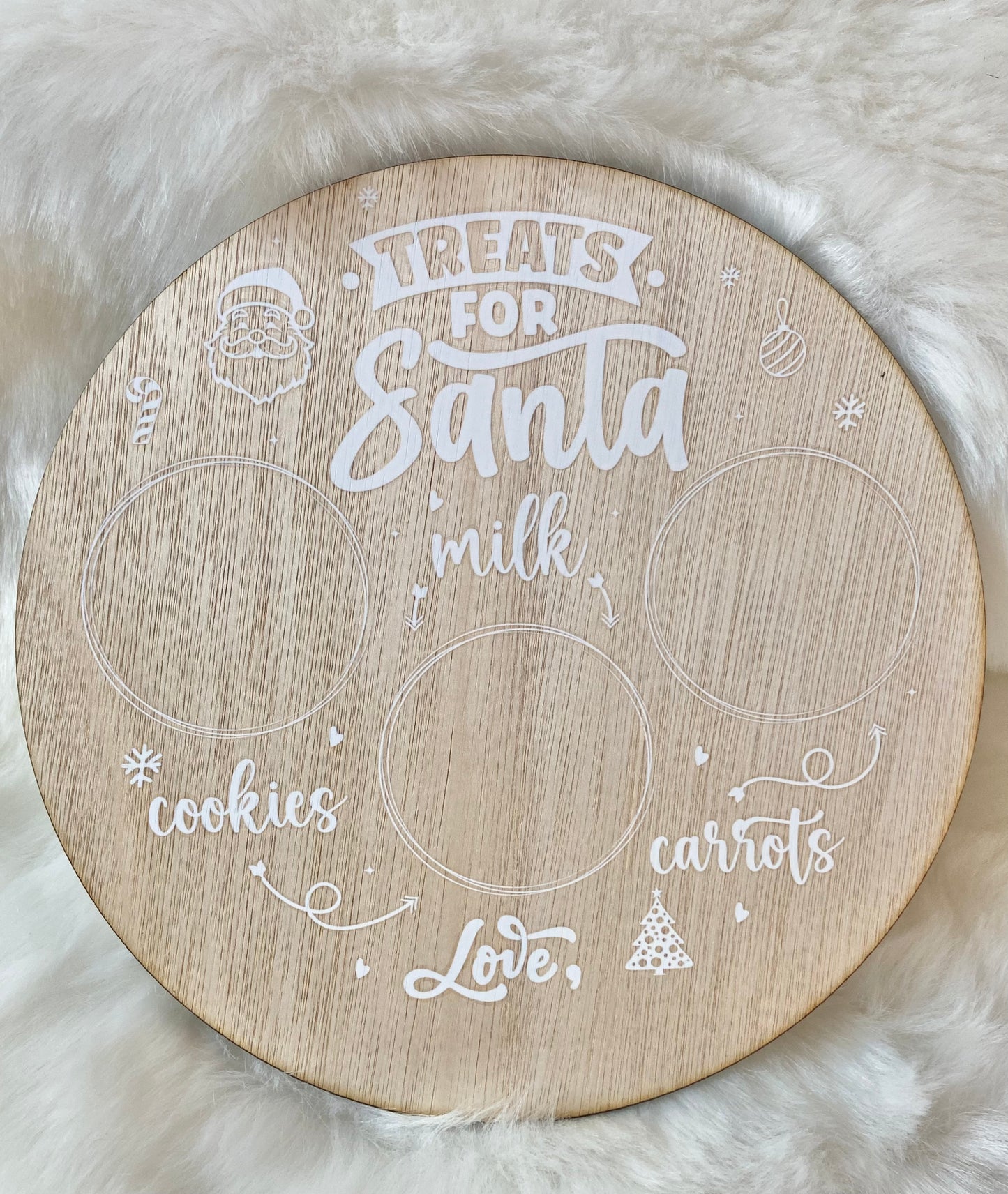 Treats For Santa Board 20x20cm