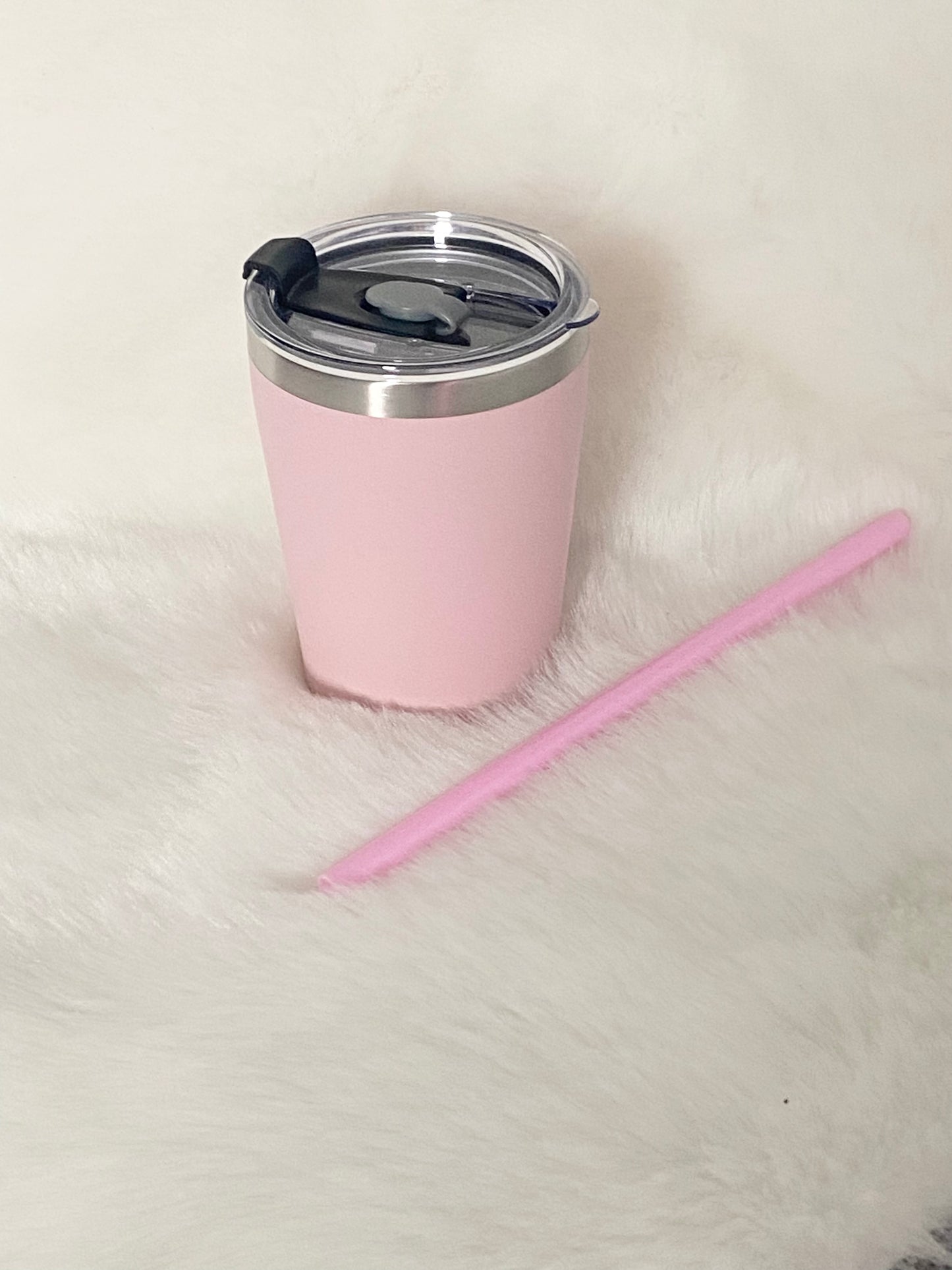 8oz Child’s stainless Steel Tumbler Pink