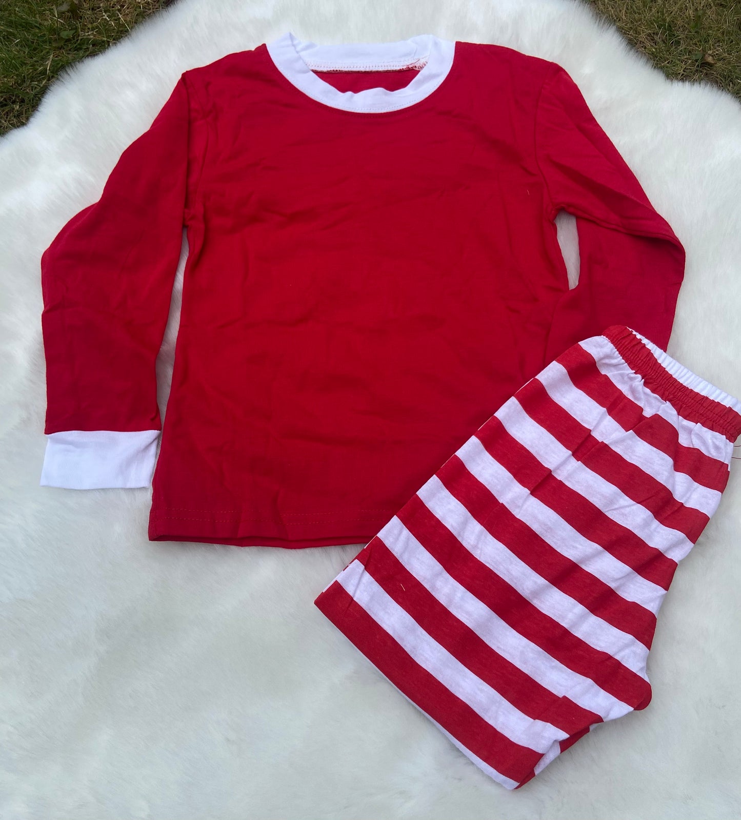 Kids Candy Cane Striped Pyjamas