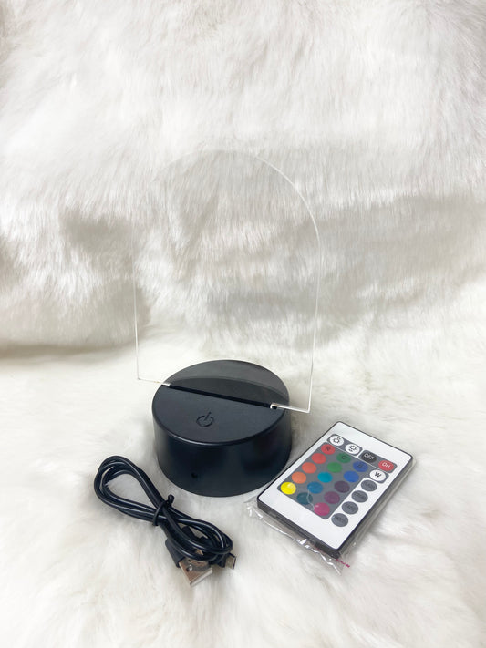 LED base & Acrylic Blank