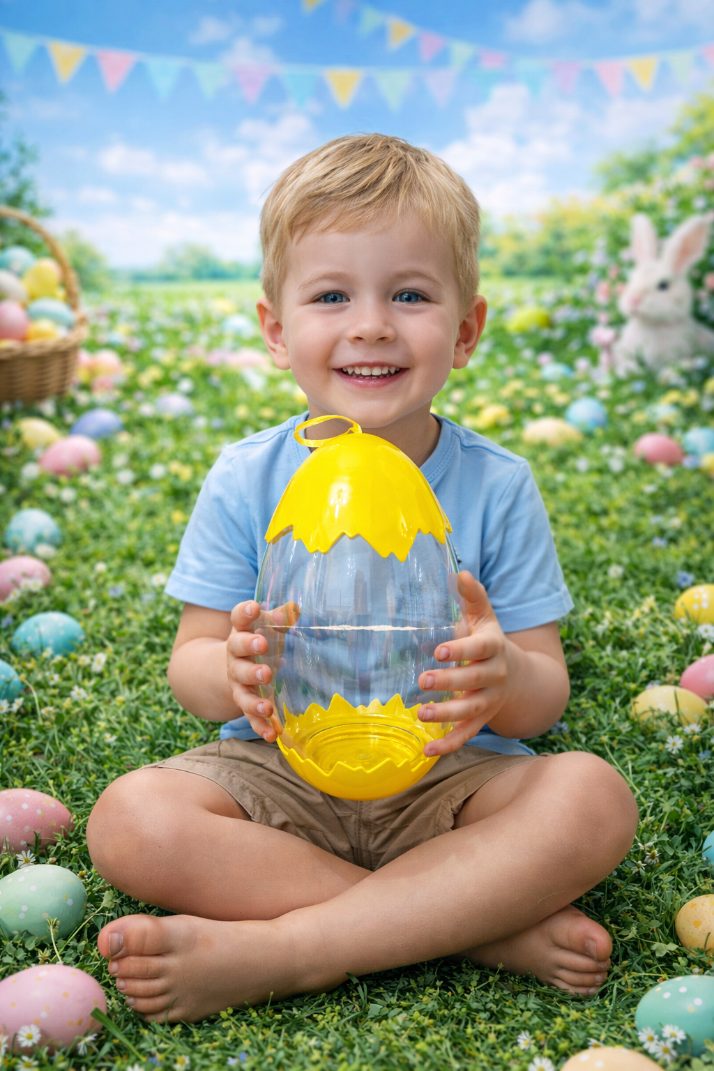 Fillable Easter Egg – 17.5cm Reusable Acrylic Craft Blank