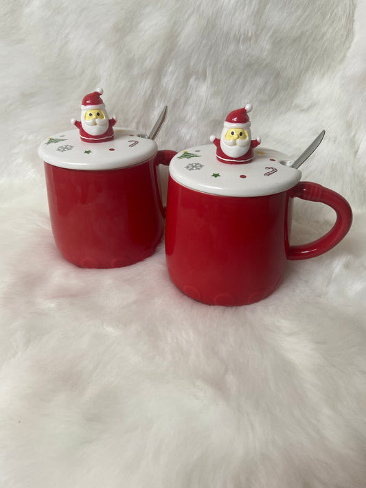 Santa mug with Spoon (DEFECT)