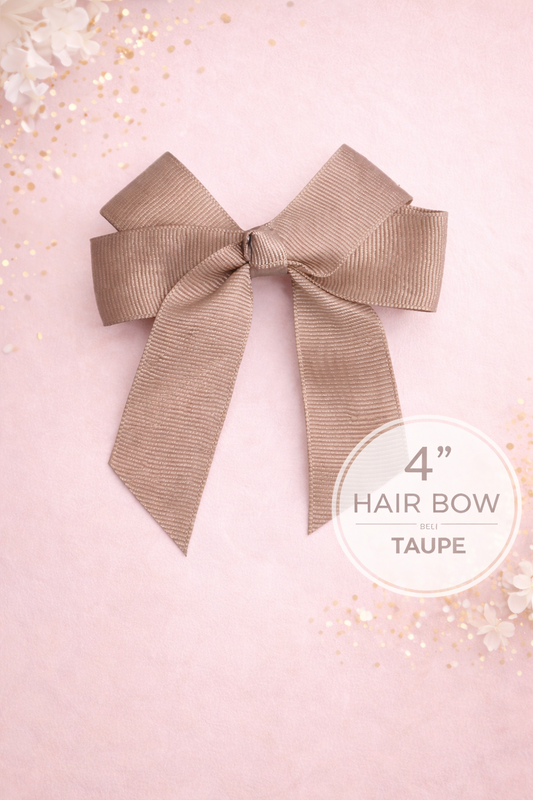 Bow 4" Taupe