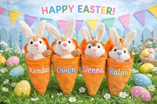 Easter Bunny Plush bag keychain